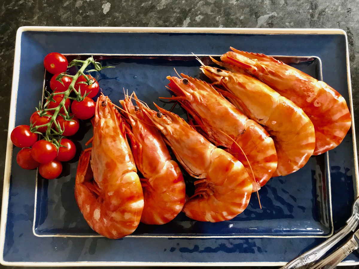 GIANT Whole Tiger prawns ( x 6 ) FRESH only £48.00 from The Berwick ...